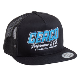Cerco Flat Bill Hat BLUE LOGO