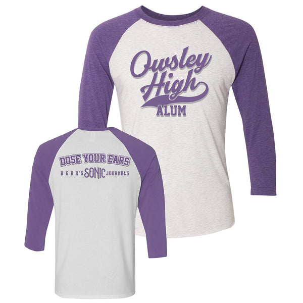 OSF Owsley High Purple Sleeves White Heather Raglan