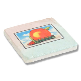 EAT A PEACH Stone Coaster