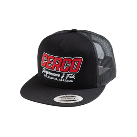 Cerco Flat Bill Hat RED LOGO