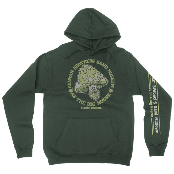 Big House Museum Shroom Dude Hoodie GREEN