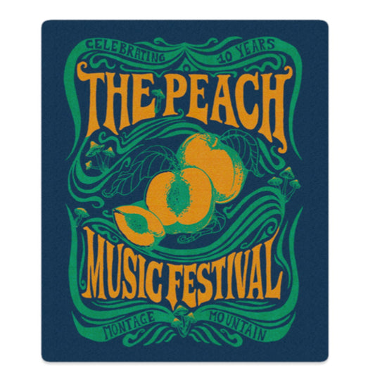 BLUE FLEECE BLANKET Peach Fest 2022