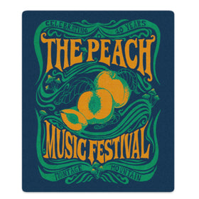 BLUE FLEECE BLANKET Peach Fest 2022