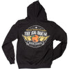Big House Winged Peach Zip Up Hoodie