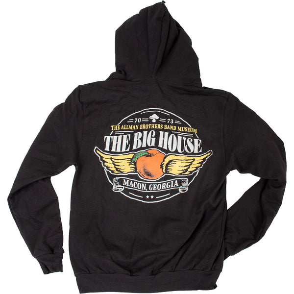 Big House Winged Peach Zip Up Hoodie