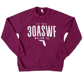 30ASWF Maroon Crewneck Sweatshirt