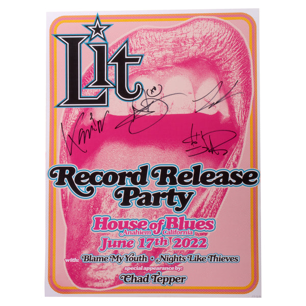 Autographed LIT HOB Record Release Party
