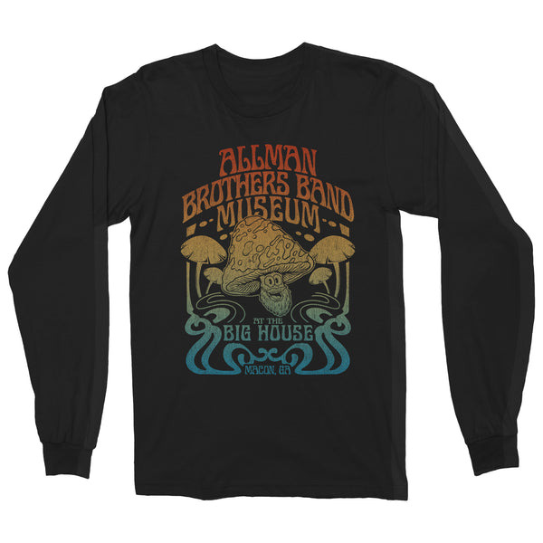 Big House Museum Shroom Dude Long Sleeve Black