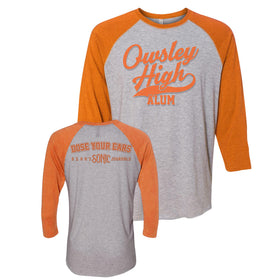 OSF Owsley High Orange Sleeves Grey Heather Raglan