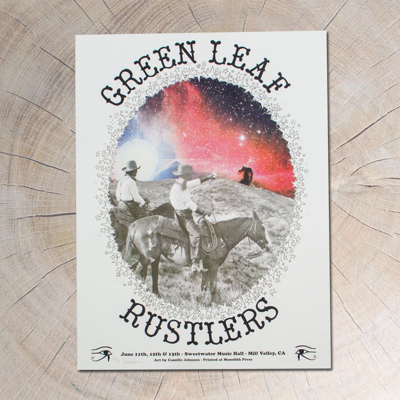 GLR Green Leaf Rustlers  Show Poster Sweetwater Music Hall 2018 - D11