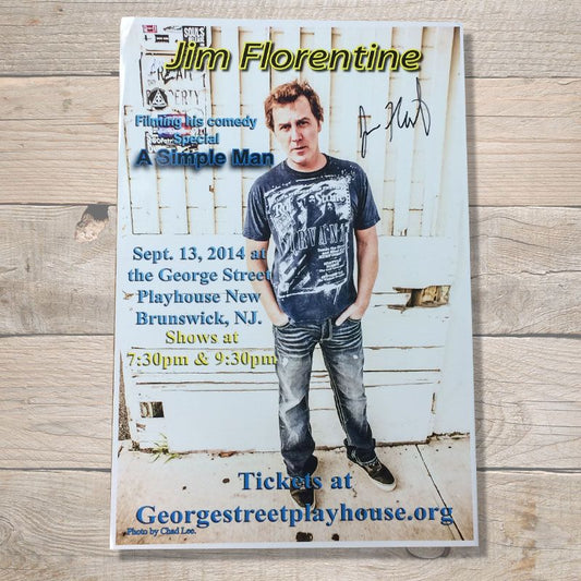 Jim Florentine Autographed poster