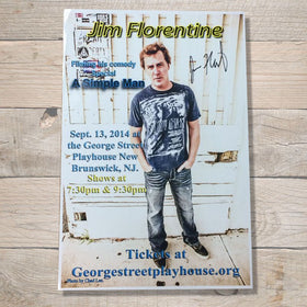 Jim Florentine Autographed poster