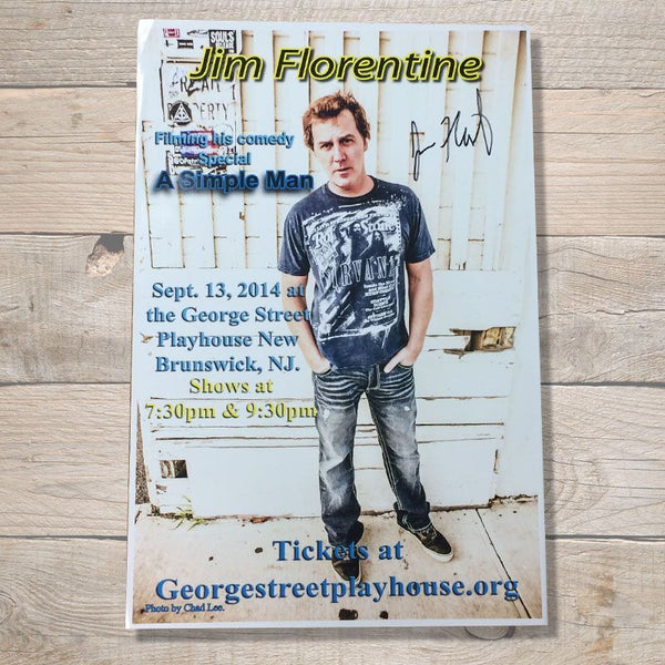 Jim Florentine Autographed poster