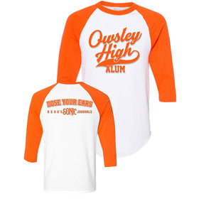 OSF Owsley High Orange Sleeves White Raglan