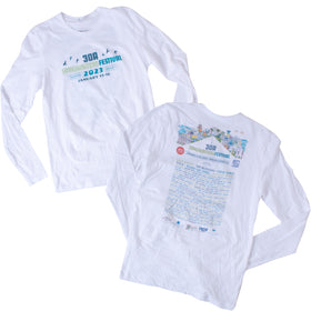 30ASWF White Line up Long Sleeve Tee