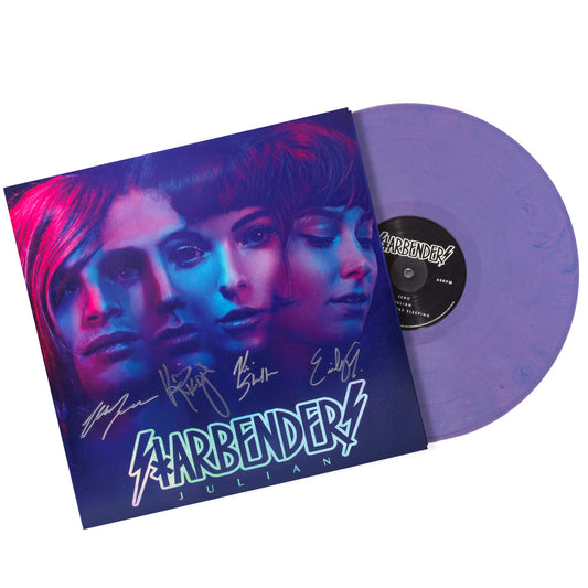 Autographed Starbenders Julian Vinyl, 12", EP, Limited Edition, Pink And Blue Swirl