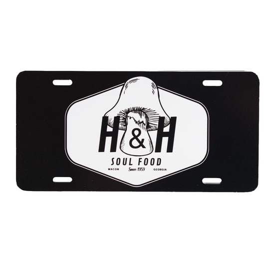 H AND H SOUL FOOD LICENSE PLATE