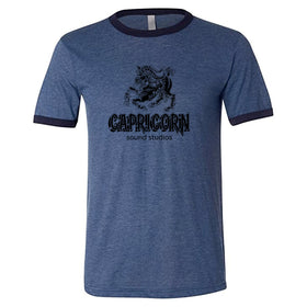 Heather Blue Capricorn Studios Ringer Tee